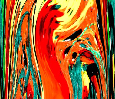 Modern tasarım çizimi. Çizgi ve renk bloğu geometrik şekiller. Pop sanat