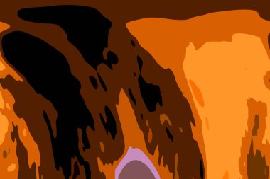 Modern tasarım çizimi. Çizgi ve renk bloğu geometrik şekiller. Pop sanat