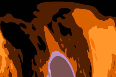 Modern tasarım çizimi. Çizgi ve renk bloğu geometrik şekiller. Pop sanat