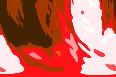 Modern tasarım çizimi. Çizgi ve renk bloğu geometrik şekiller. Pop sanat