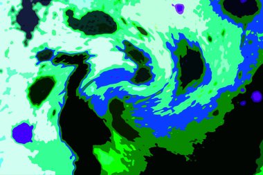 Modern tasarım çizimi. Çizgi ve renk bloğu geometrik şekiller. Pop sanat