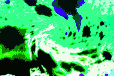 Modern tasarım çizimi. Çizgi ve renk bloğu geometrik şekiller. Pop sanat