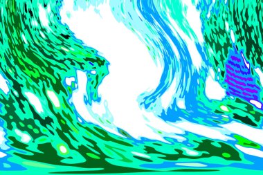 Modern tasarım çizimi. Çizgi ve renk bloğu geometrik şekiller. Pop sanat