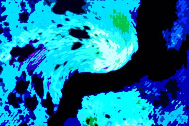 Modern tasarım çizimi. Çizgi ve renk bloğu geometrik şekiller. Pop sanat