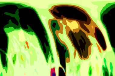 Modern tasarım çizimi. Çizgi ve renk bloğu geometrik şekiller. Pop sanat