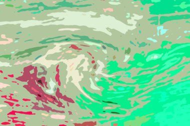 Modern tasarım çizimi. Çizgi ve renk bloğu geometrik şekiller. Pop sanat