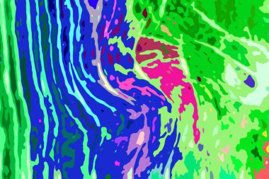 Modern tasarım çizimi. Çizgi ve renk bloğu geometrik şekiller. Pop sanat