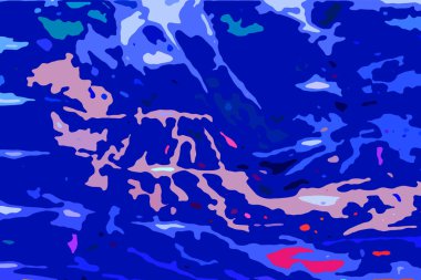 Modern tasarım çizimi. Çizgi ve renk bloğu geometrik şekiller. Pop sanat