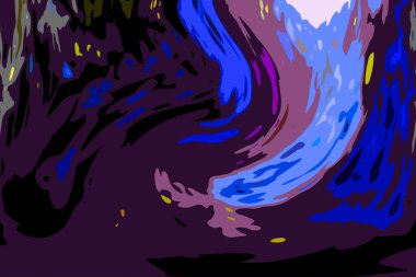 Modern tasarım çizimi. Çizgi ve renk bloğu geometrik şekiller. Pop sanat