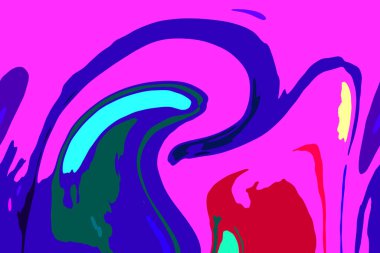 Modern tasarım çizimi. Çizgi ve renk bloğu geometrik şekiller. Pop sanat