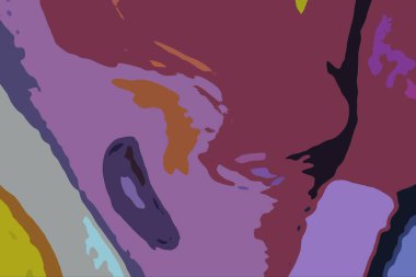 Modern tasarım çizimi. Çizgi ve renk bloğu geometrik şekiller. Pop sanat