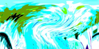Modern tasarım çizimi. Çizgi ve renk bloğu geometrik şekiller. Pop sanat