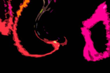 Modern tasarım çizimi. Çizgi ve renk bloğu geometrik şekiller. Pop sanat