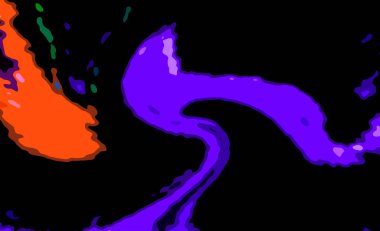 Modern tasarım çizimi. Çizgi ve renk bloğu geometrik şekiller. Pop sanat