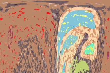 Geometrik çok renkli soyut arkaplan koleksiyonu