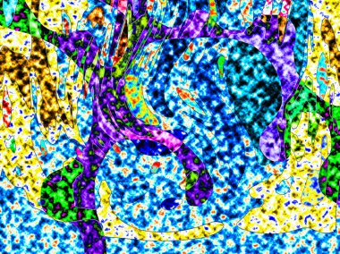 Renkli dalgalı şekiller, çizgiler, geometrik desenler, parlak renkler, soyut arkaplan