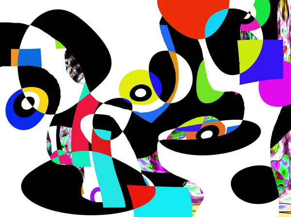 Renkli dalgalı şekiller, çizgiler, geometrik desenler, parlak renkler, soyut arkaplan