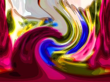 Modern soyut resim. Renkli akıcı sanat resimleri. Geometrik arkaplan.