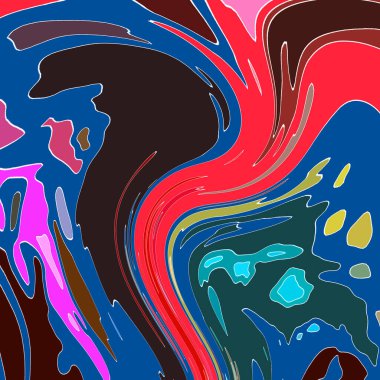 Modern soyut resim. Renkli akıcı sanat resimleri. Geometrik arkaplan.