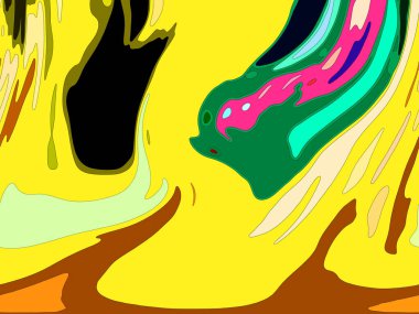 Modern soyut resim. Renkli akıcı sanat resimleri. Geometrik arkaplan.