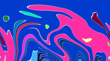 Modern soyut resim. Renkli akıcı sanat resimleri. Geometrik arkaplan.