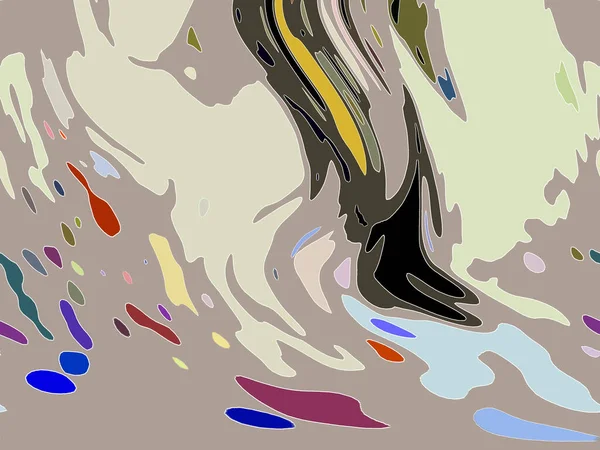 Pintura Abstrata Moderna Pintura Arte Fluindo Colorido Fundo Geométrico — Fotografia de Stock