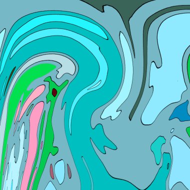 Modern soyut resim. Renkli akıcı sanat resimleri. Geometrik arkaplan.