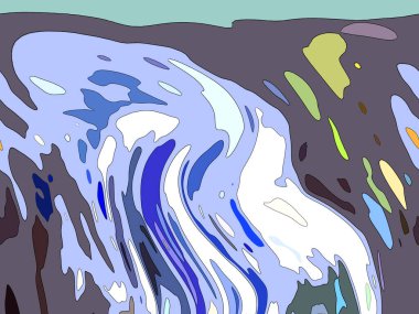 Modern soyut resim. Renkli akıcı sanat resimleri. Geometrik arkaplan.