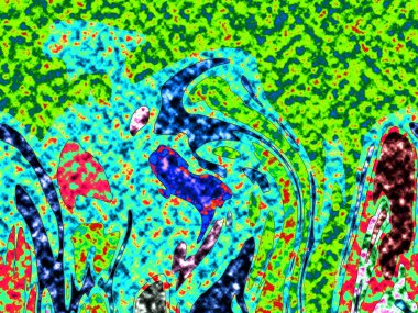 Modern soyut resim. Renkli akıcı sanat resimleri. Geometrik arkaplan.