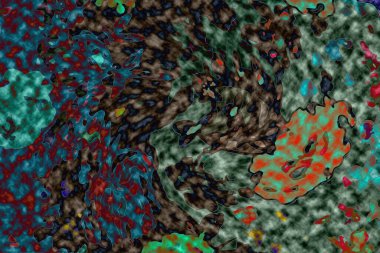 Dalgalı çizgiler. Soyut çizgiler. Doku arka planı. düzensiz desen. Şık modern. Pop sanat. Nokta etkisi. Ritmik gürültü parçacıkları. Paket için desen. Renkli vuruşlu duvar kağıdı.