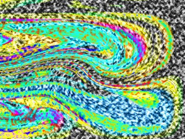 Dalgalı çizgiler. Soyut çizgiler. Doku arka planı. düzensiz desen. Şık modern. Pop sanat. Nokta etkisi. Ritmik gürültü parçacıkları. Paket için desen. Renkli vuruşlu duvar kağıdı.