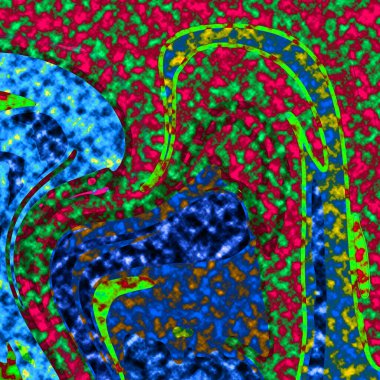 Dalgalı çizgiler. Soyut çizgiler. Doku arka planı. düzensiz desen. Şık modern. Pop sanat. Nokta etkisi. Ritmik gürültü parçacıkları. Paket için desen. Renkli vuruşlu duvar kağıdı.