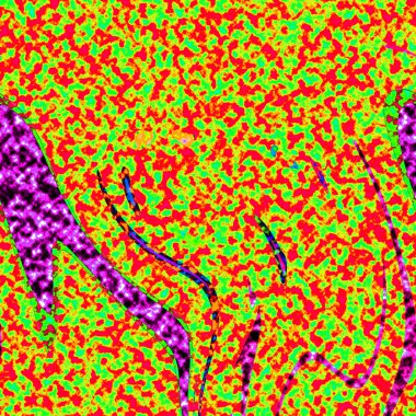 Dalgalı çizgiler. Soyut çizgiler. Doku arka planı. düzensiz desen. Şık modern. Pop sanat. Nokta etkisi. Ritmik gürültü parçacıkları. Paket için desen. Renkli vuruşlu duvar kağıdı.