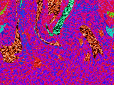 Dalgalı çizgiler. Soyut çizgiler. Doku arka planı. düzensiz desen. Şık modern. Pop sanat. Nokta etkisi. Ritmik gürültü parçacıkları. Paket için desen. Renkli vuruşlu duvar kağıdı.