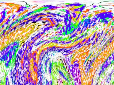 Dalgalı çizgiler. Soyut çizgiler. Doku arka planı. düzensiz desen. Şık modern. Pop sanat. Nokta etkisi. Ritmik gürültü parçacıkları. Paket için desen. Renkli vuruşlu duvar kağıdı.