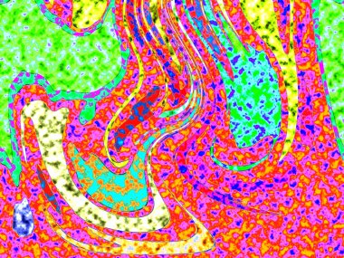 Dalgalı çizgiler. Soyut çizgiler. Doku arka planı. düzensiz desen. Şık modern. Pop sanat. Nokta etkisi. Ritmik gürültü parçacıkları. Paket için desen. Renkli vuruşlu duvar kağıdı.