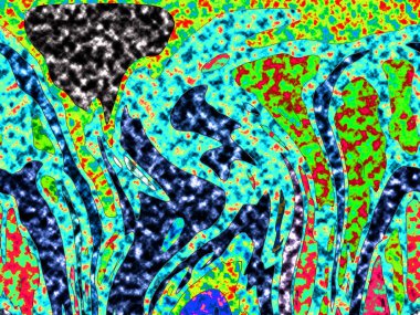 Dalgalı çizgiler. Soyut çizgiler. Doku arka planı. düzensiz desen. Şık modern. Pop sanat. Nokta etkisi. Ritmik gürültü parçacıkları. Paket için desen. Renkli vuruşlu duvar kağıdı.