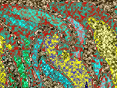 Dalgalı çizgiler. Soyut çizgiler. Doku arka planı. düzensiz desen. Şık modern. Pop sanat. Nokta etkisi. Ritmik gürültü parçacıkları. Paket için desen. Renkli vuruşlu duvar kağıdı.