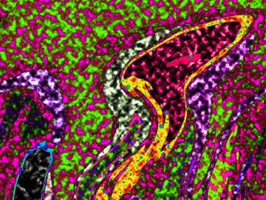 Dalgalı çizgiler. Soyut çizgiler. Doku arka planı. düzensiz desen. Şık modern. Pop sanat. Nokta etkisi. Ritmik gürültü parçacıkları. Paket için desen. Renkli vuruşlu duvar kağıdı.