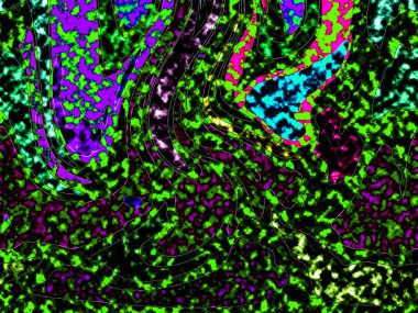 Dalgalı çizgiler. Soyut çizgiler. Doku arka planı. düzensiz desen. Şık modern. Pop sanat. Nokta etkisi. Ritmik gürültü parçacıkları. Paket için desen. Renkli vuruşlu duvar kağıdı.