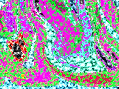 Dalgalı çizgiler. Soyut çizgiler. Doku arka planı. düzensiz desen. Şık modern. Pop sanat. Nokta etkisi. Ritmik gürültü parçacıkları. Paket için desen. Renkli vuruşlu duvar kağıdı.