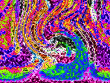 Dalgalı çizgiler. Soyut çizgiler. Doku arka planı. düzensiz desen. Şık modern. Pop sanat. Nokta etkisi. Ritmik gürültü parçacıkları. Paket için desen. Renkli vuruşlu duvar kağıdı.