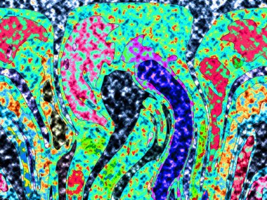 Dalgalı çizgiler. Soyut çizgiler. Doku arka planı. düzensiz desen. Şık modern. Pop sanat. Nokta etkisi. Ritmik gürültü parçacıkları. Paket için desen. Renkli vuruşlu duvar kağıdı.