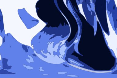 Modern tasarım çizimi. Çizgi ve renk bloğu geometrik şekiller. Pop sanat