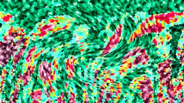 Mozaik şebeke ve kolaj çerçevesi pastel renklerde. Şablon, yaratıcı tema. vektör