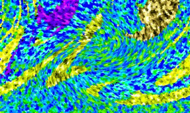 Mozaik şebeke ve kolaj çerçevesi pastel renklerde. Şablon, yaratıcı tema. vektör