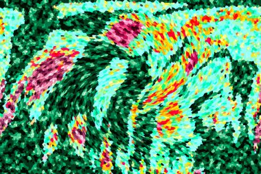 Mozaik şebeke ve kolaj çerçevesi pastel renklerde. Şablon, yaratıcı tema. vektör