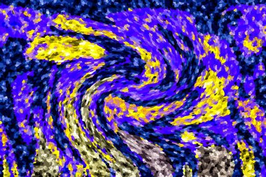 Mozaik şebeke ve kolaj çerçevesi pastel renklerde. Şablon, yaratıcı tema. vektör