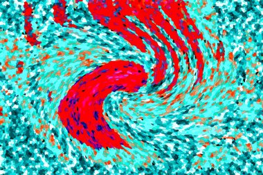 Mozaik şebeke ve kolaj çerçevesi pastel renklerde. Şablon, yaratıcı tema. vektör