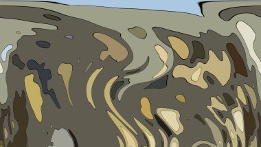 Hayattaki yaratıcı çizimler. Tasarımcılar için renkli ve güzel arkaplan modelleri.